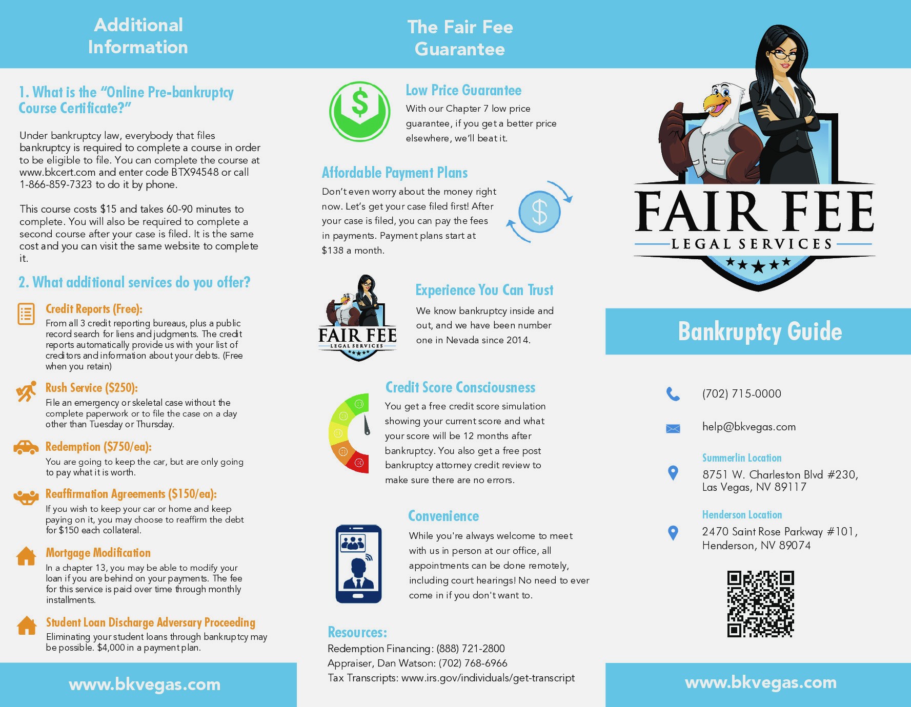 Preview of the Fair Fee Bankruptcy Guide PDF